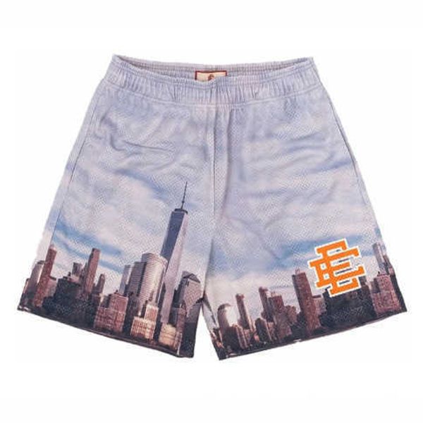 

2023 ee american fitness mesh shorts muscle men's sports pants, White;black