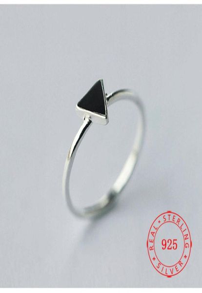 

simple real 925 sterling silver ring designs stackable love triangle rings with adjustable size design jewellery9468689