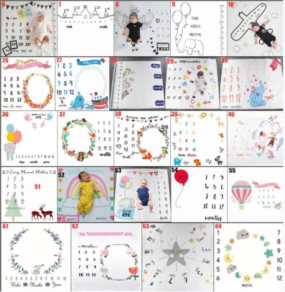

newborn baby milestone blankets 64 styles baby po blankets floral baby pography backdrops prop cartoon newborn wrap swaddlin4195182