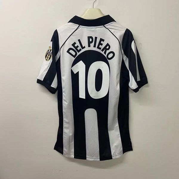 

men's t-shirts 1997 98 retro del piero 10 sports t-shirt 230715, White;black