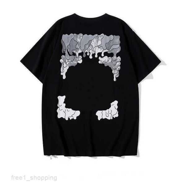 

men's t-shirts 2023fashion luxurys offes clothing mens tee shirts and women loose tees man casual street graffiti shirt sweatshirtoff, White;black