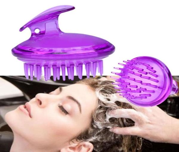 

silicone head massager shampoo scalp massage brush hair washing comb body shower brush bath spa slimming6315862
