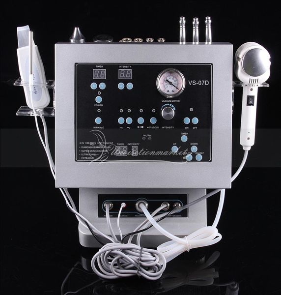 

4 in 1 diamond dermabrasion microdermabrasion ultrasonic skin scrubber salon machine7148765