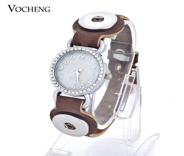 

noosa watch bracelet leather for ginger snap charms 18mm interchangeable button jewelry nn3205551907, Golden;silver