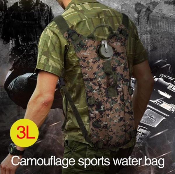 

3l water bladder bag adjustable furl camping outdoor water pack bag backpack convenient travel cooling hiking6723823
