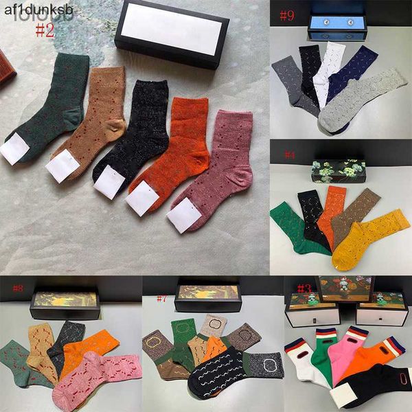 

underwear letter casual socks ggity five pairs classic designers sports stocking winter cotton mens sock gift box womens 3e91, Black;white