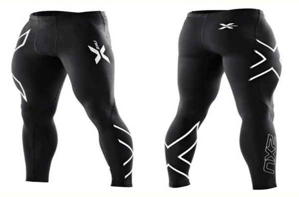 

outfit men compression pants gym fitness yoga exercise all kinds of outdoor sports tight trousers fivecolor optional4129189, White;red