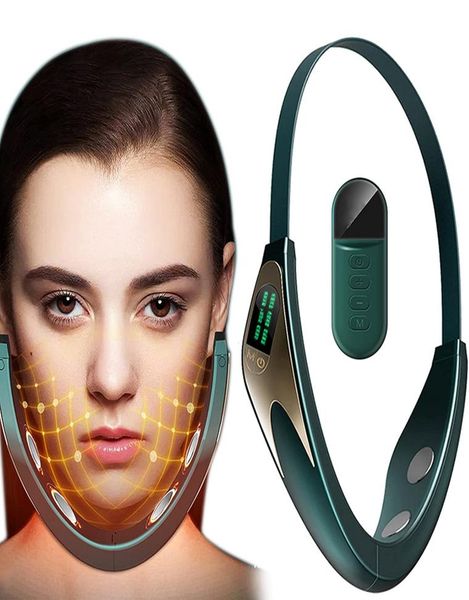 

face care devices electric v face shaping massager lifting neck anti wrinkle red blue ray double chin beauty instrument with remot8700943