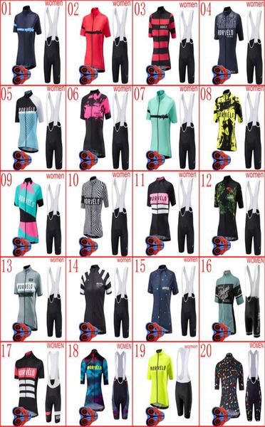 

2020 women cycling jersey bib shorts set summer team bike outfits breathable short sleeve bicycle wear sports uniform y200605062566001, Black;blue