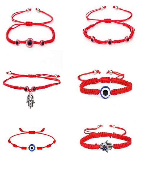 

14 styles handmade red string charm bracelet for women men evil turkish eye bracelets friendship jewelry adjustable9312872, Golden;silver