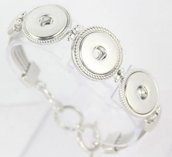 

snap charm jewelry metal button bracelet 2020 diy alloy chunks snap button jewelry factory direct wholes7734607, Golden;silver