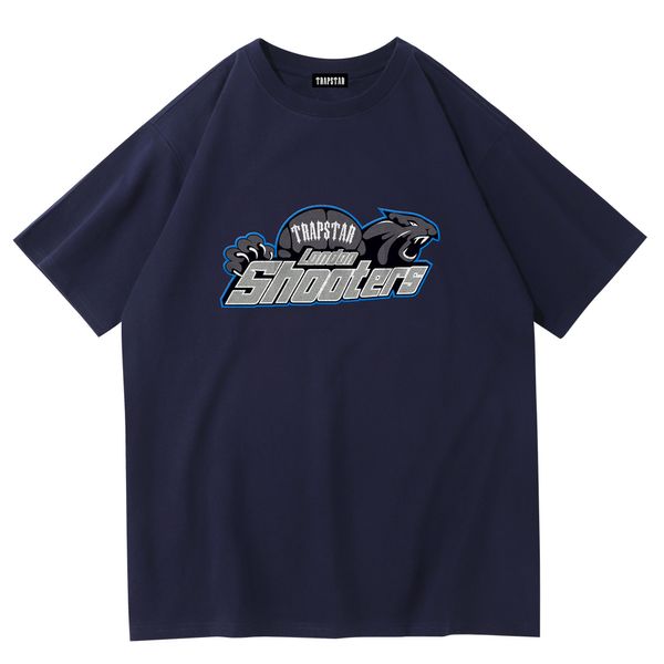 

popular casual brand luxury designer mens t shirt man trapstar fashion designer shirt pattern print cotton off white t shirt street short sl, White;black