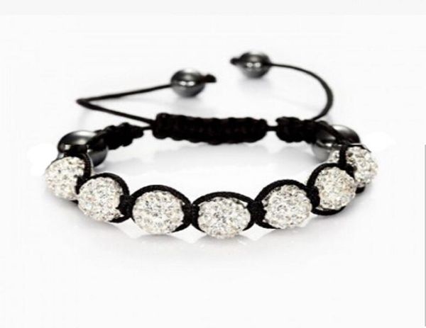 

whole fashion shambhala jewelry new mix colors s promotion 10mm crystal ab clay disco 9 balls shambala bracelets1805550, Golden;silver