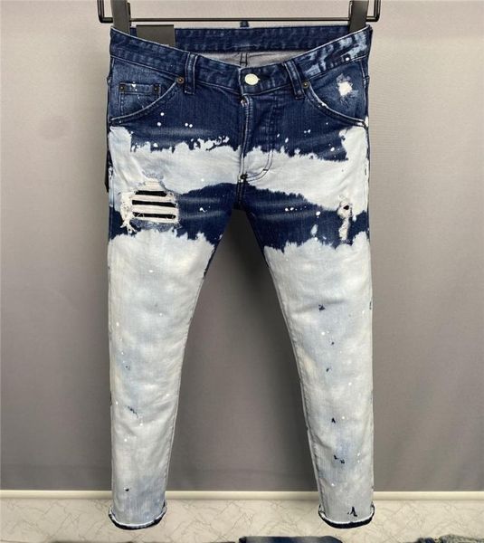 

italian jeans fashion european and american men039s casual jeans highend washed hand polished quality optimized 098386483808, Blue