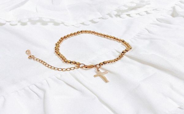 

stainless steel bracelet for women man cross gold and silver color pulseira feminina lover039s engagement jewelry pohe8928839, Black