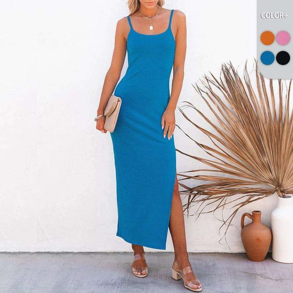 

womens elegant dress for girls ins design french slim strap, Black;gray