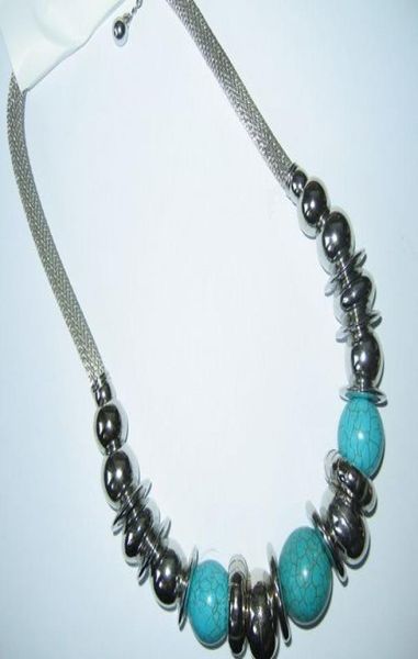 

trendy turquoise necklace fashion jewelry necklace womens necklace 10pcslot 20134255011, Black