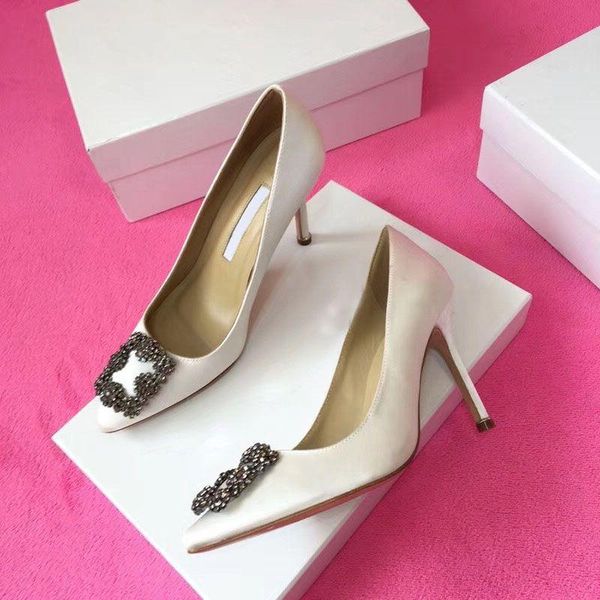 

dress 2019designer party wedding shoes bride women ladies sandals fashion dress shoes pointed toe high heels leather pbxd, Black;gray