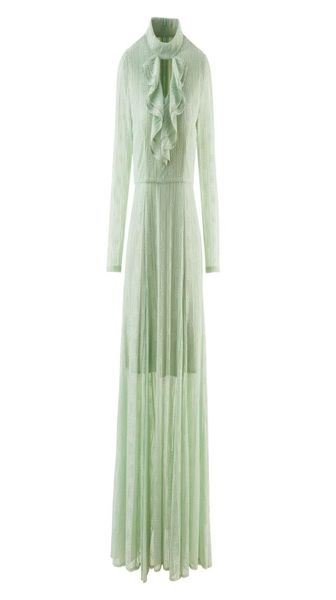 

highquality spring ruffled lace stitching runway dress0124024194, Black