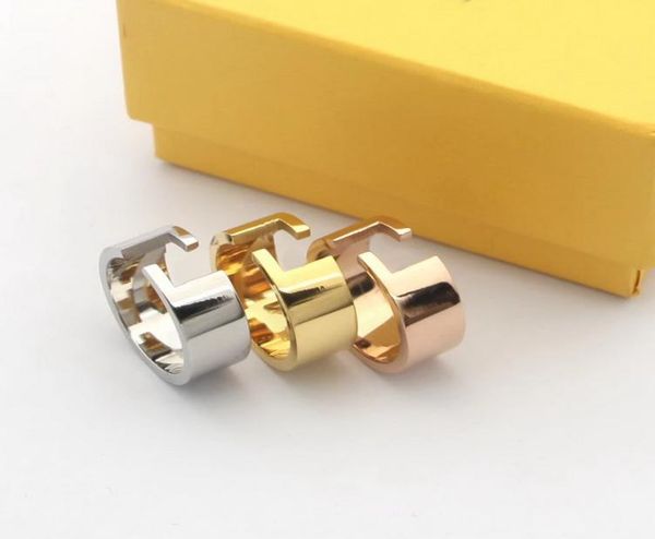 

europe america fashion style lady women titanium steel engraved letter 18k gold hollow out wide open rings size us6us91707412, Slivery;golden