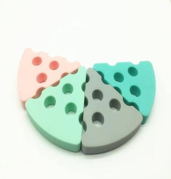 

silicone cheese teether teething beads food grade silicone nursing pendant necklace chew jewelry sensory teether toy baby shower g6063095