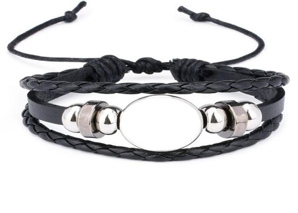 

rope bracelets for sublimation fashion blank bracelet jewelry for thermal transfer printing style jewelry whole 2108128803874, Black