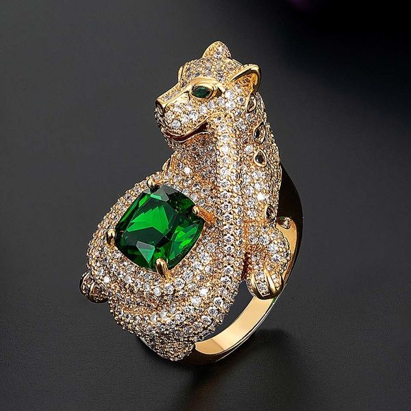 

wedding rings zlxgirl fashion woman statement leopard shape animal finger ring green zircon eyes dubai gold color ring couple bijoux aneis 2, Slivery;golden