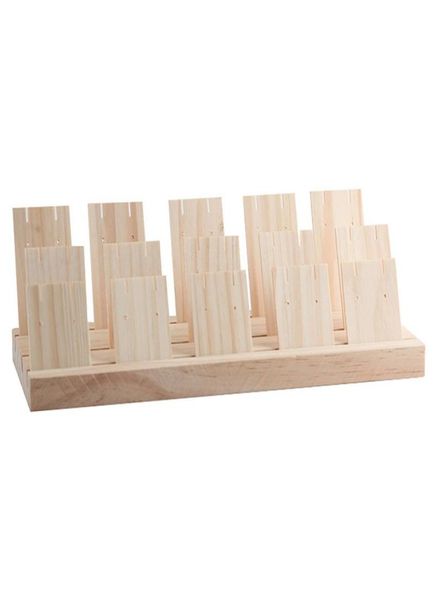 

fashion wood jewelry display necklace charms jewelry display tray pendant earrings card style pendant display card 3 slots5595740, Black