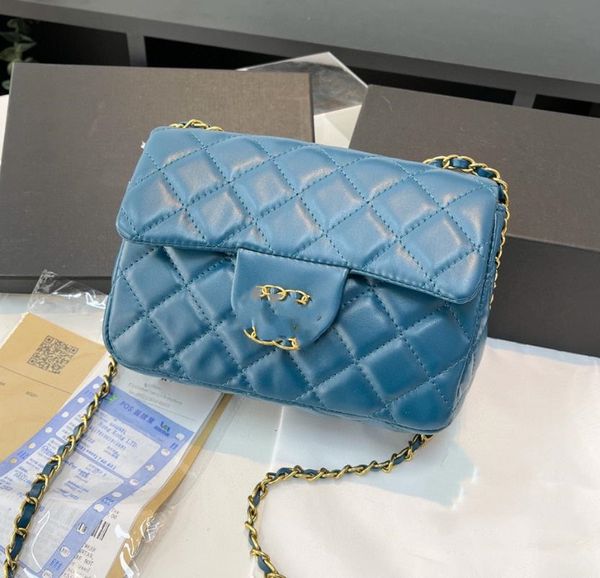 

leatherfashion american small gold ball bag diamond check chain bag crossbody shoulder bags
