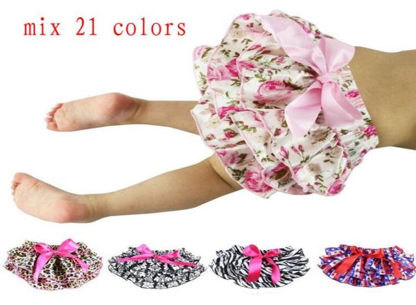 

mix 21 colors baby bloomers girls pettiskirt tutu underwear panties toddle kids underpants infant newborn ruffled satin pp pants k4760150, Black