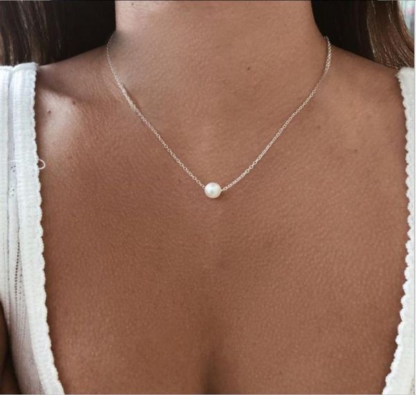 

whole 50 pieces bag exquisite pearl pendant necklace suitable for ladies039 jewelry of friends039 party and wedding si6102545, Silver