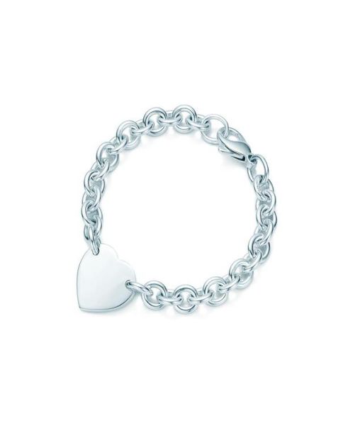 

s925 sterling silver necklace for women man classic heartshaped pendant bracelet charm chain necklace luxury brand jewelry with b2474608