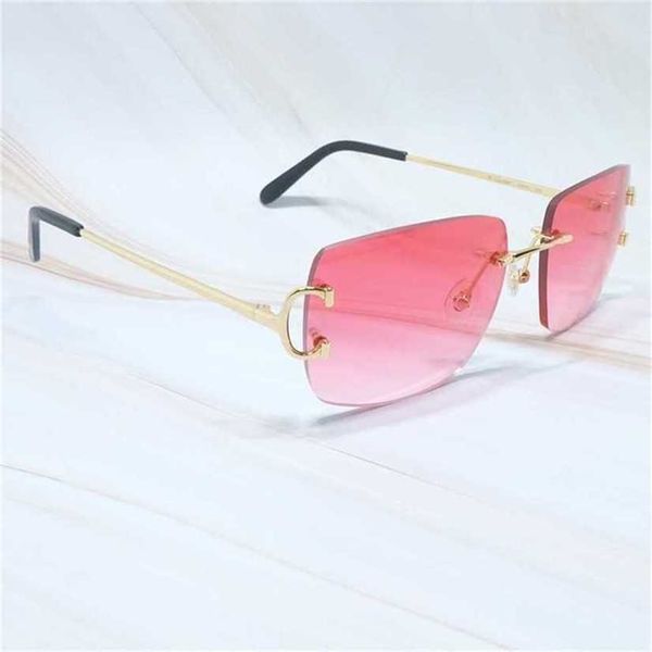 

sunglasses 2023 designer square mens rimless designer luxury brand carter wire shades eyewearkajia new, White;black
