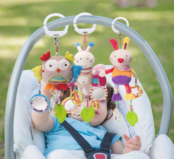 

plush baby rattles stuffed animals newborns mobile handbells kids infant toy teething toys7394223