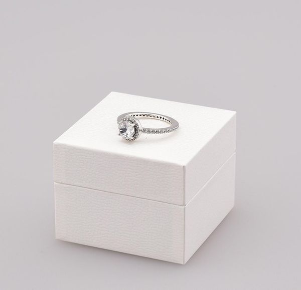 

new real 925 sterling silver cz diamond ring with original box set fit style wedding ring engagement jewelry for women girls aa14842767