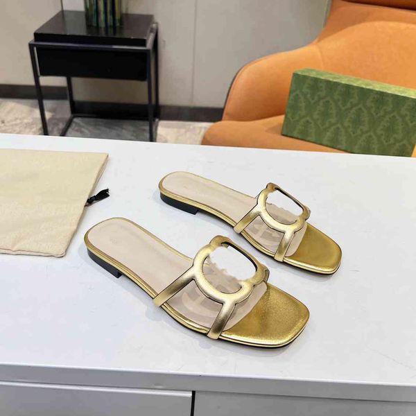 

women men leather ggsity slide slipper sandals designer slides causal non-slip slides summer flip flops outdoor flower platform fhvn, Black