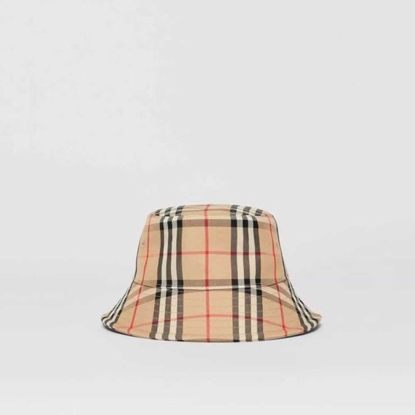

ball caps burbreryss hat check functional cotton fisherman hat, Blue;gray