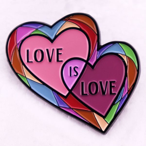 

love lgbt rainbow brooch cute anime movies games hard enamel pins collect cartoon brooch backpack hat bag collar lapel badges, Blue