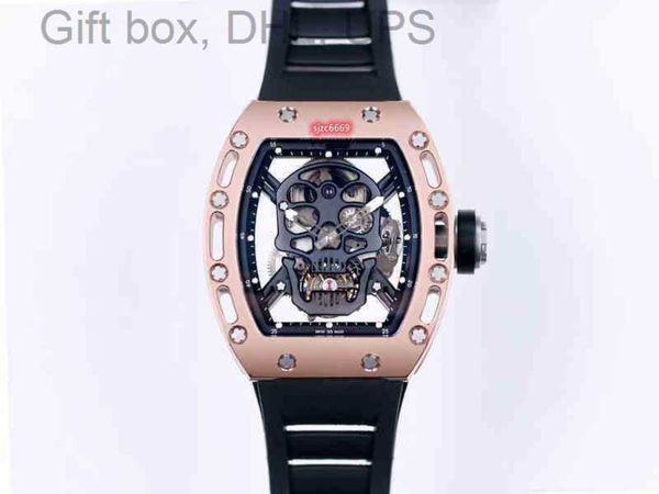 

luxury richarmille watches mechanical watch swiss movement active tourbillon wristwatch designer standard tourbillon rm011 rm1201 titanium c, Slivery;black