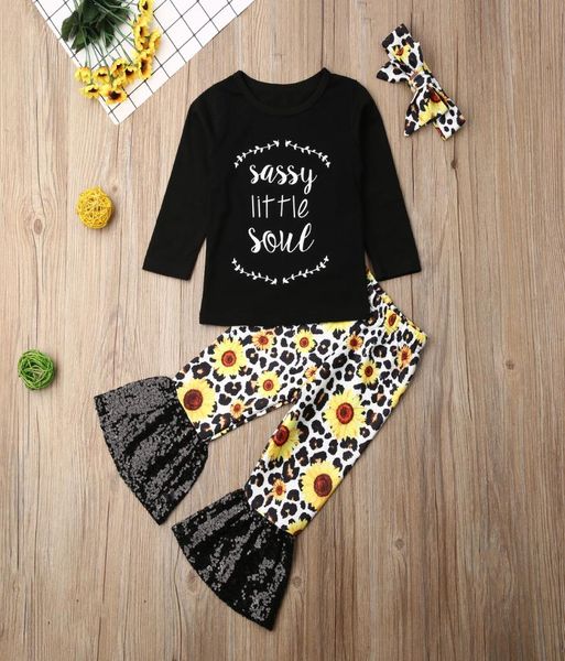 

autumn toddler baby girl clothes long sleeve pants headband outfits set9881233, White