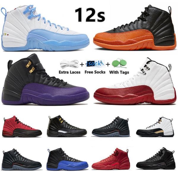 

jumpman 12 12s men basketball shoes cherry brilliant orange field purple hyper royal royalty stealth playoffs utility twist muslin mens trai