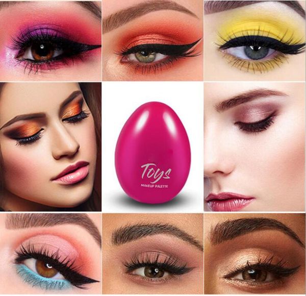 

7 colors egg eyeshadow pigment matte mineral powder cosmetics palette set make up shimmer shining eye shadow4837050