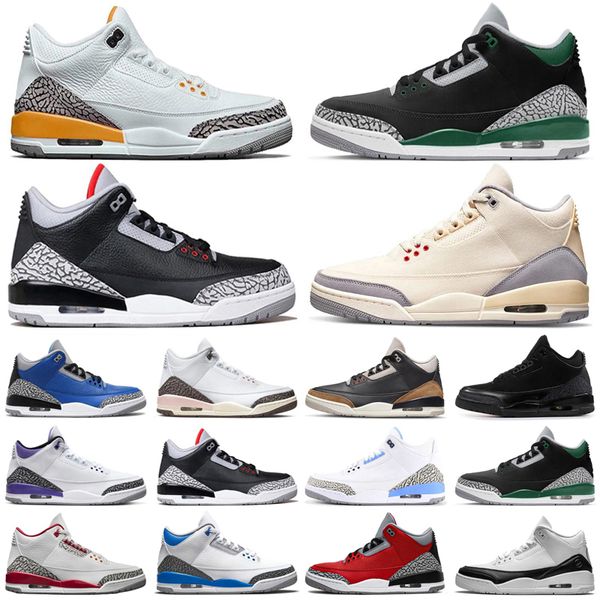 

jumpman 3 3s basketball shoes men women og 3s unc cool grey beige green pink orange peach navy black purple yellow multi khaki red designer