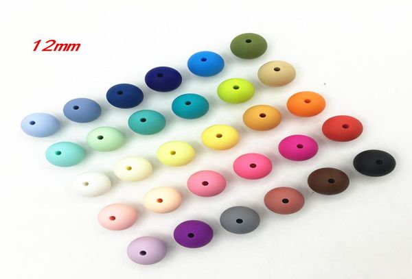 

100pcslot 12mm silicone beads food grade teething nursing chewing round beads loose silicone beads5194171, Silver