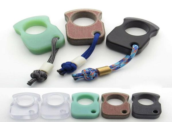 

edc nonmetallic af play knuckles finger tiger glass fiber g10 micarta transparent resin selfdefense broken window tools factory 8396071