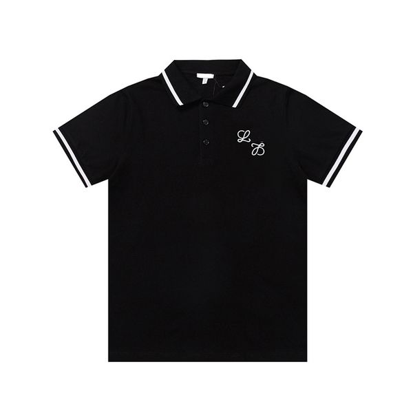 

1 new fashion london england polos shirts mens designers polo shirts high street embroidery printing t shirt men summer cotton casual t-shir, White;black