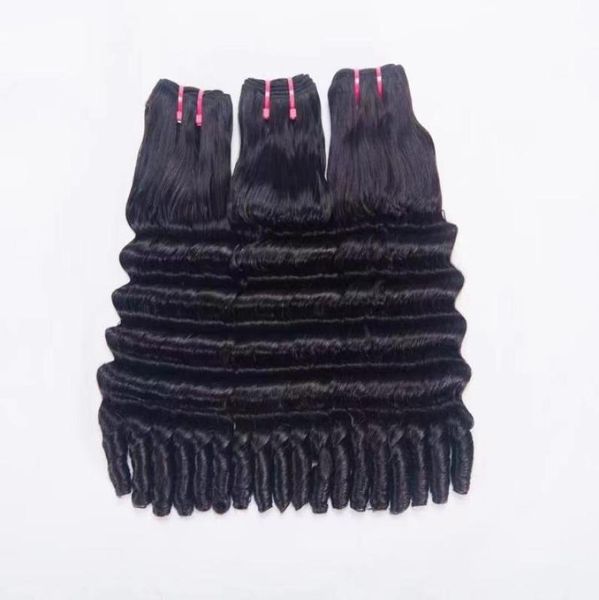

double drawn fumi straight curly wavy full end hair 1218 inch5272988, Black