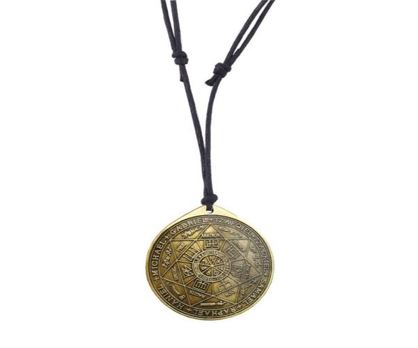 

the seal of the seven archangels pendant by asterion solomon kabbalah amulet necklace4558963, Silver