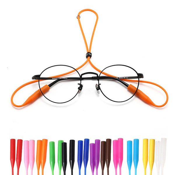 

eyeglasses chains colorful adjustable silicone eyeglasses strap chain sports antislip string sunglasses ropes band cord holder glasses legs