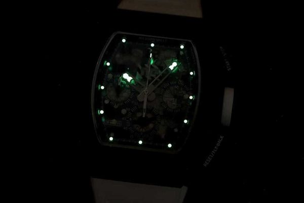 

fantastic mechanical r i c h a r d luxury superb style male wrist watches rm11 rm11-03 wvgc designer high-end quality tpt carbon fiber bezel, Slivery;brown